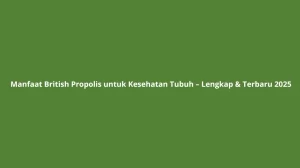 Manfaat British Propolis untuk Kesehatan Tubuh
